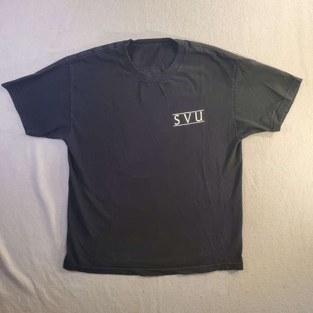 Special Victims Unit SVU Band Tee Black Graphic T-Shirt Mens L Hardcore Music